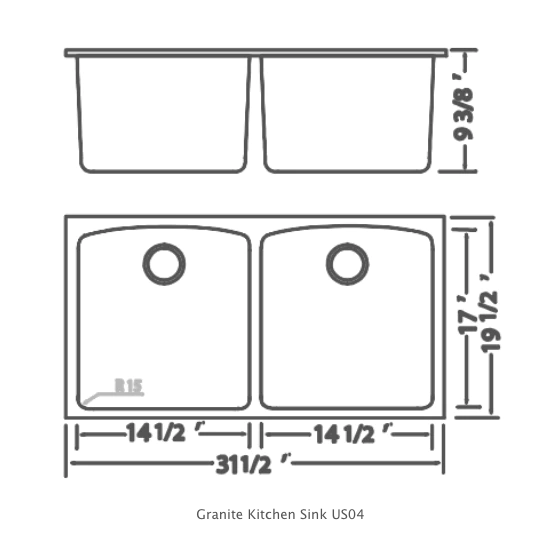 Granite Kitchen Sink US04