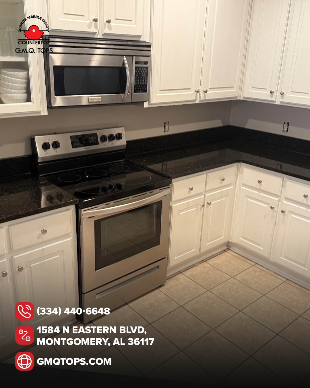 Do dark countertops make a kitchen look smaller or more elegant?